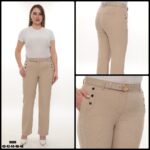 Dámske elegantné nohavice s opaskom