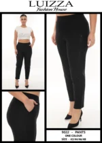 Dámske nohavice s vysokým pásom a bočným detailom