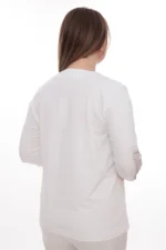 Dámsky top s V-výstrihom a ozdobnými detailmi – Obrázok 4