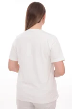 Dámske tričko s V-výstrihom a jemným zdobením – Obrázok 3