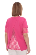 Dámske tričko s čipkovým detailom na chrbte – Obrázok 3