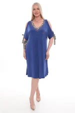 Elegantné dámske šaty s leopardím detailom – Obrázok 2