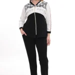 Dámsky elegantný komplet Black & White Lace