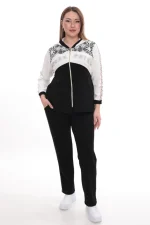 Dámsky elegantný komplet Black & White Lace