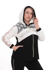Dámsky elegantný komplet Black & White Lace – Obrázok 4