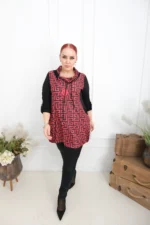 Dámska vzorovaná tunika Color Inside Lines – Obrázok 2