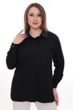 Dámska elegantná košeľa s ozdobným golierom