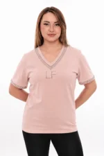 Dámske tričko s kamienkovým zdobením LF – Obrázok 5