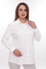 Dámska elegantná košeľa s jemným zdobením – Obrázok 4