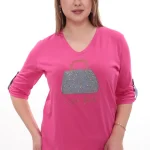 Dámske tričko s aplikáciou kabelky