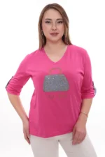 Dámske tričko s aplikáciou kabelky